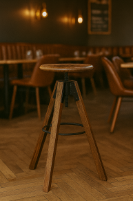 vis bar sans dossier patine 1